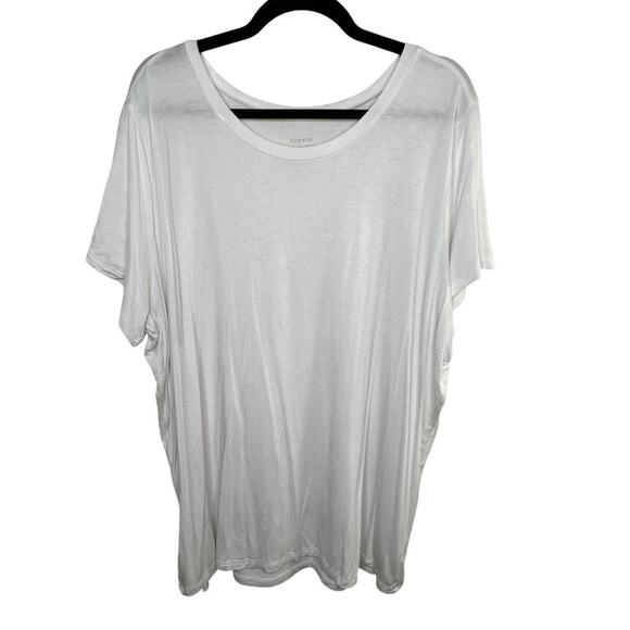 Torrid Super Soft Knit White Tee Size 3 - Picture 1 of 4